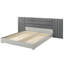 Londonderry Upholstered Grey Extended Platform Bed-784428142