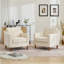 Fauteuil d'appoint moderne en chenille rembourré l 32 po Azriah-1111871363