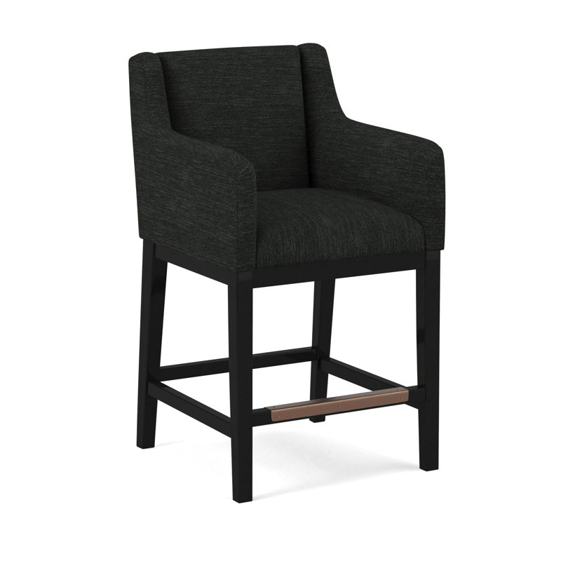 Upholstered Stool, 61626-87, Black
