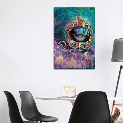 Racer Laura Luft by Tadaomi Kawasaki - Wrapped Canvas Painting