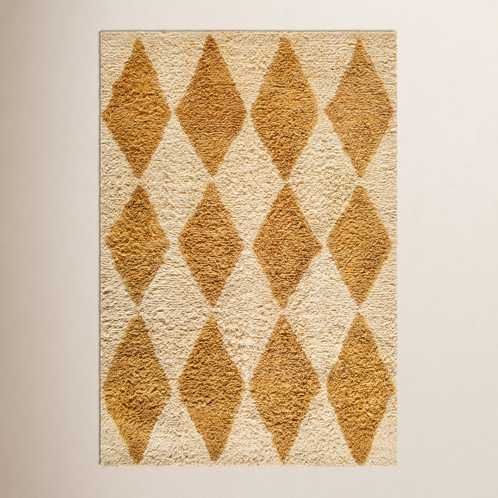 Anemone Hand-Tufted Diamond Shag Rug, Rectangle 9' x 12'