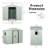8Ft X 4Ft Outdoor Metal Storage Shed With Window And Metal Foundation-118182182