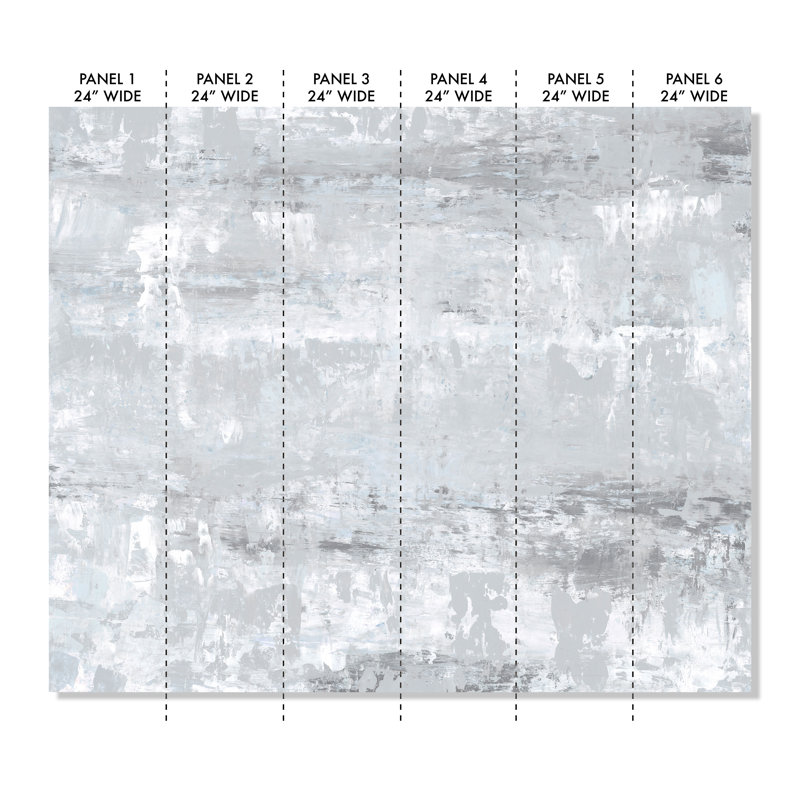 Murale Desrt Winds, L 120 po x L 144 po, Gris