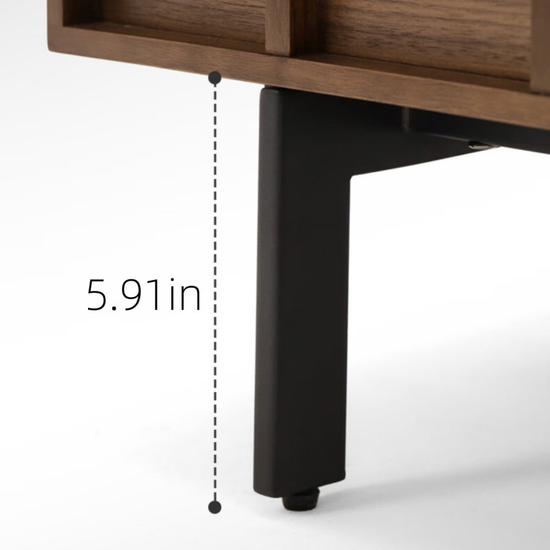 Retro Bone Line Sideboard, Walnut