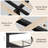 Twin Upholstered Bed Frame with Adjustable Headboard, Linen Fabric, Grey-277431662-277431663