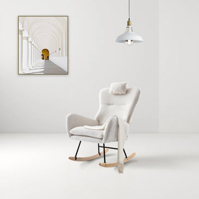 Chaise berçante en métal Jamaul