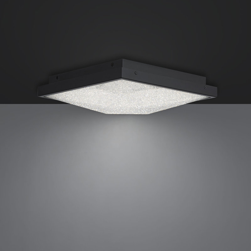 Wisteria 1 - Light LED Flush Mount, Black