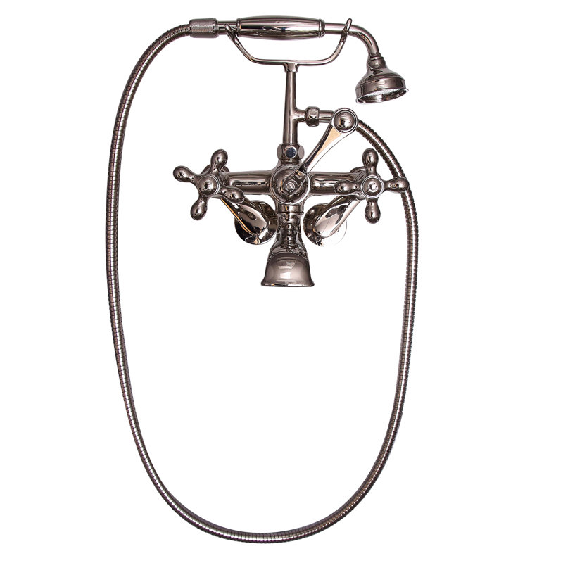 54'' x 30'' Soaking Cast Iron Bathtub, Polished Nickel