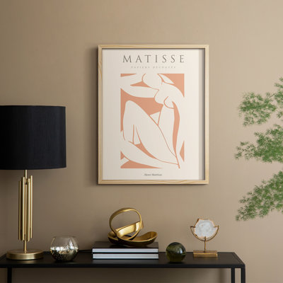 Matisse C, reproduction encadrée - Bois massif