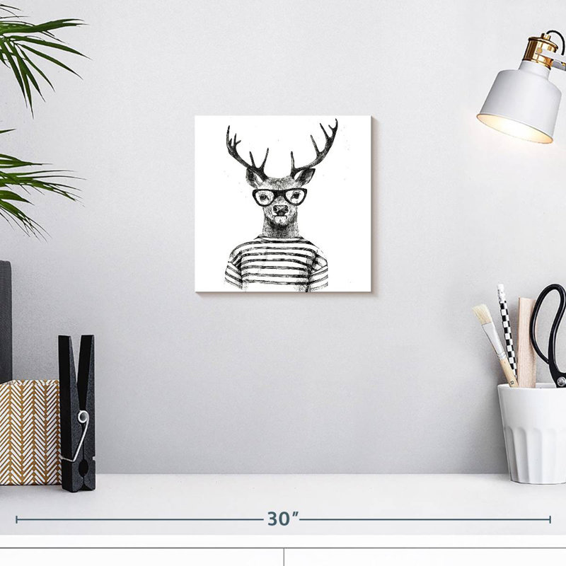 Crowle Hipster Deer, H 10 po x l 10 po