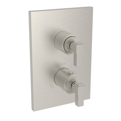 Malvina 1/2" Square Thermostatic Trim Plate With Handle
