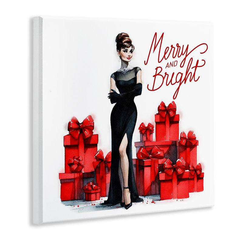 Art mural sur toile Glam Merry & Bright par Amanda Greenwood