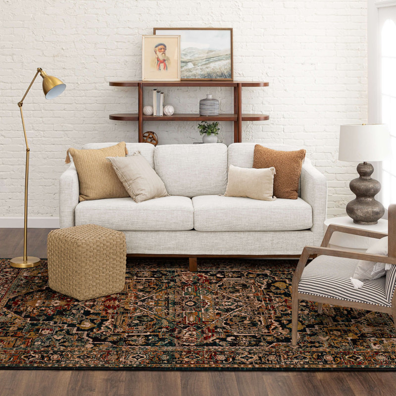 Tapis intérieur en polyester tissé Spice Market Alcantara, Rectangle 12 pi x 15 pi