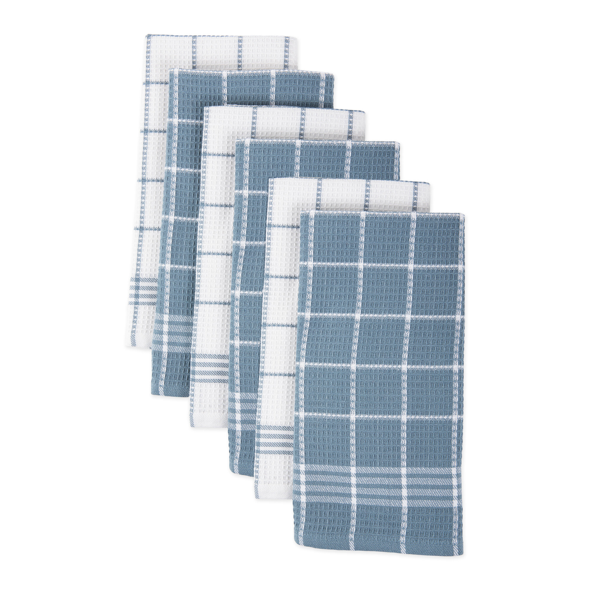  Waffle-Weave Sport Dogs Kitchen Towels in Blue : Home