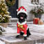 Statue de Noël Labrador Retriever, figurine de chien des Fêtes en tenue de père Noël pour la décoration intérieure