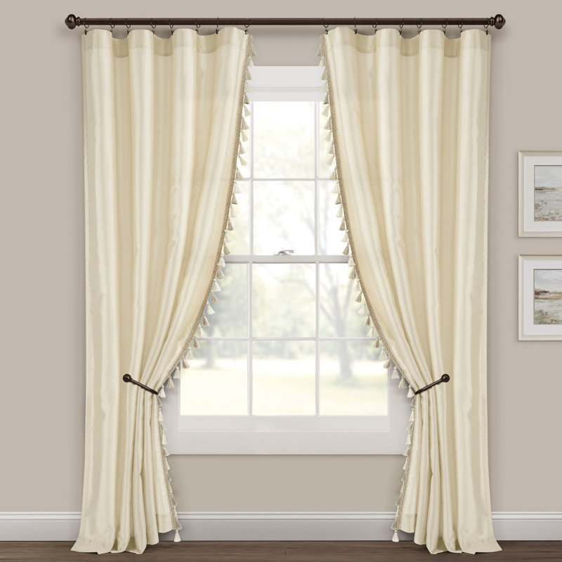 Rideau en polyester Luxury Regency, Blé