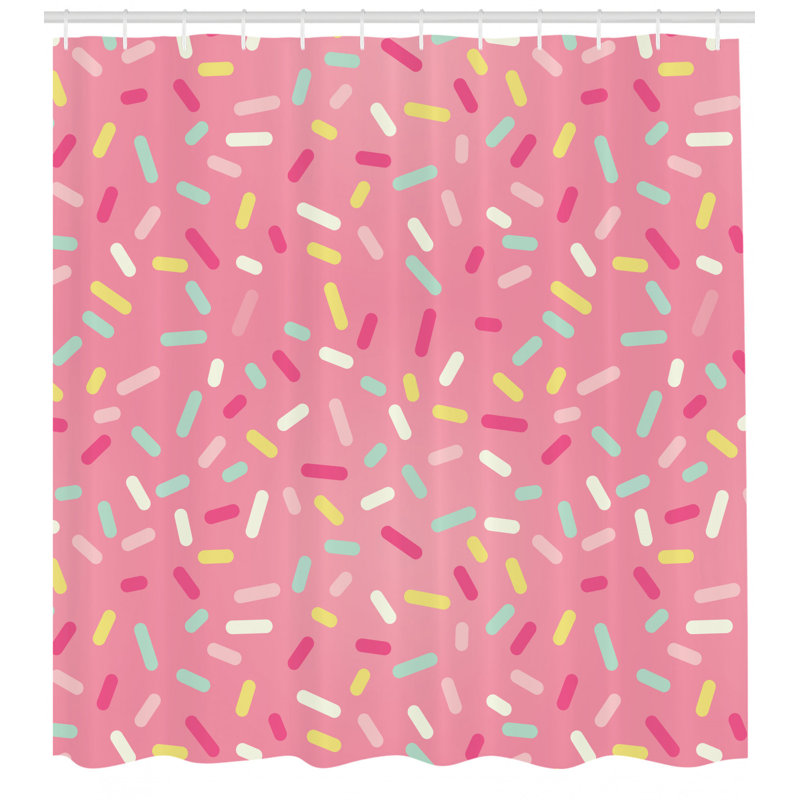 Shower Curtain with Hooks Included, 75" H x 69" W