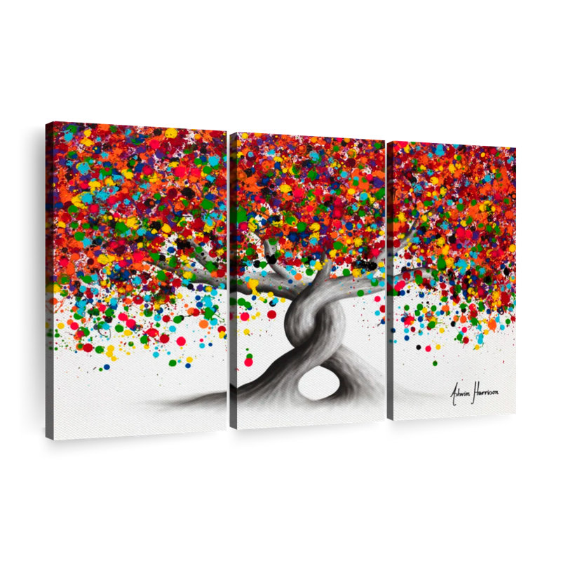 «Candy Twist Trees» sur toile, H 36 po x l 57 po x P 1,25 po