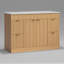 Meuble-lavabo simple en bois avec tiroirs Adonia-958480806