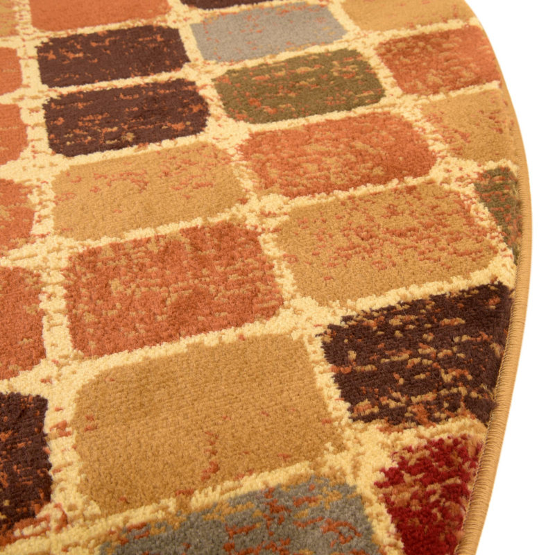 Cafe Geometric Indoor Rug, Oval 7'10" x 10'