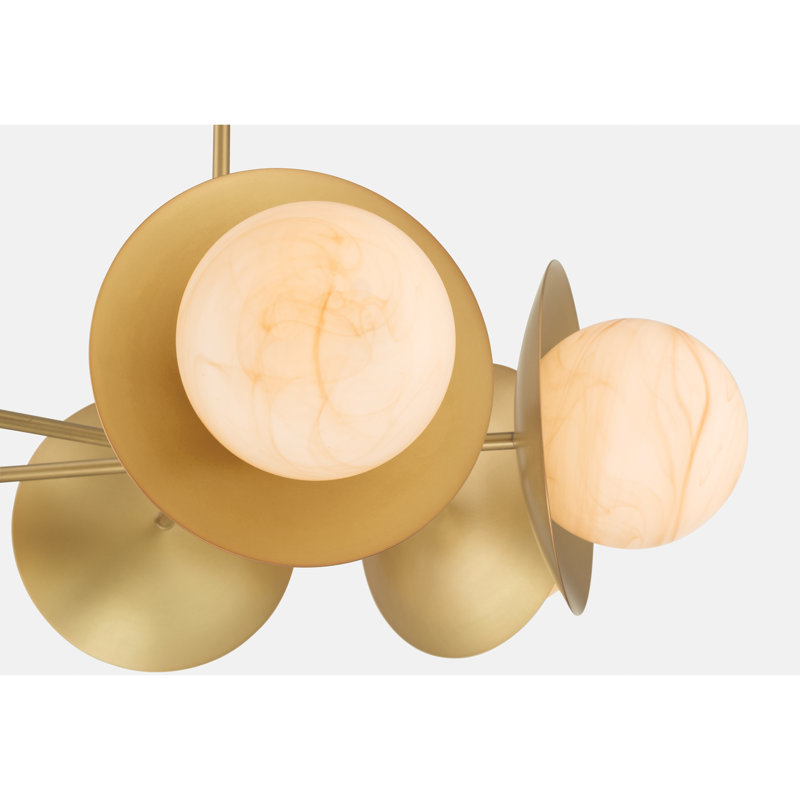Luminaire suspendu 6 lumières 28 "Olenne