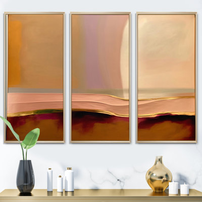 «Earth Tone Mysteries III», reproduction sur toile 3 pièces