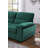 Kipling 97.5" Green Velvet Fabric Reversible Sleeper Sectional Sofa Chaise-1089985774