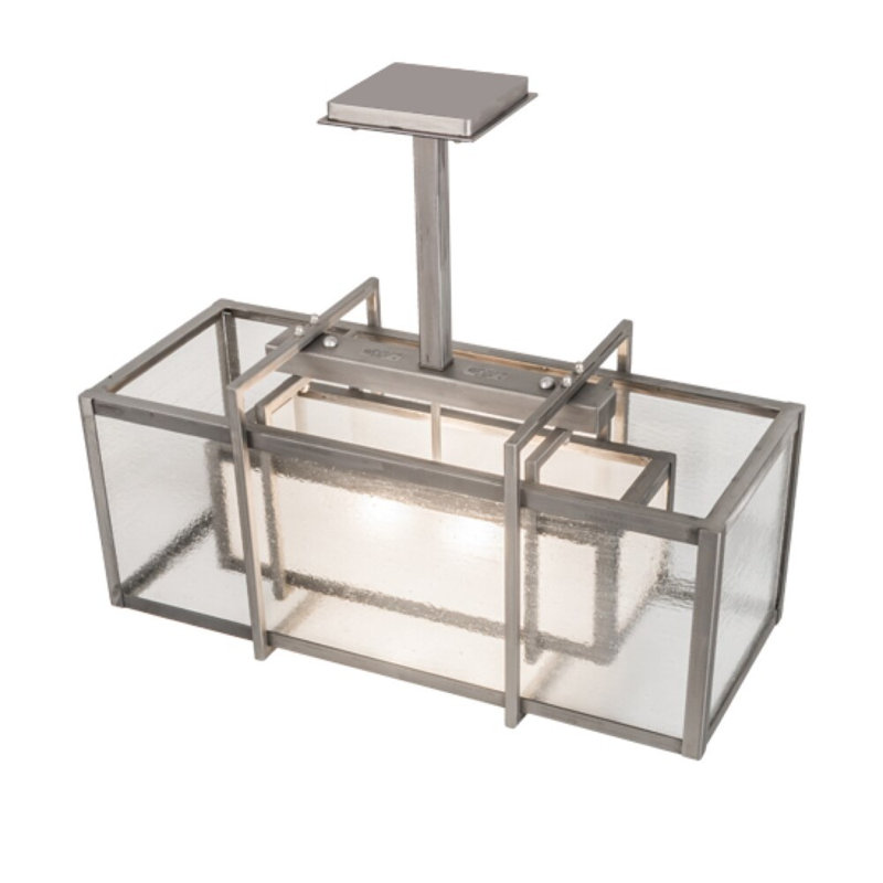 Chamble 2 - Light Nickel Unique/Statement Pendant