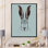 Portrait of Hare I - reproduction d'art sur toile traditionnelle