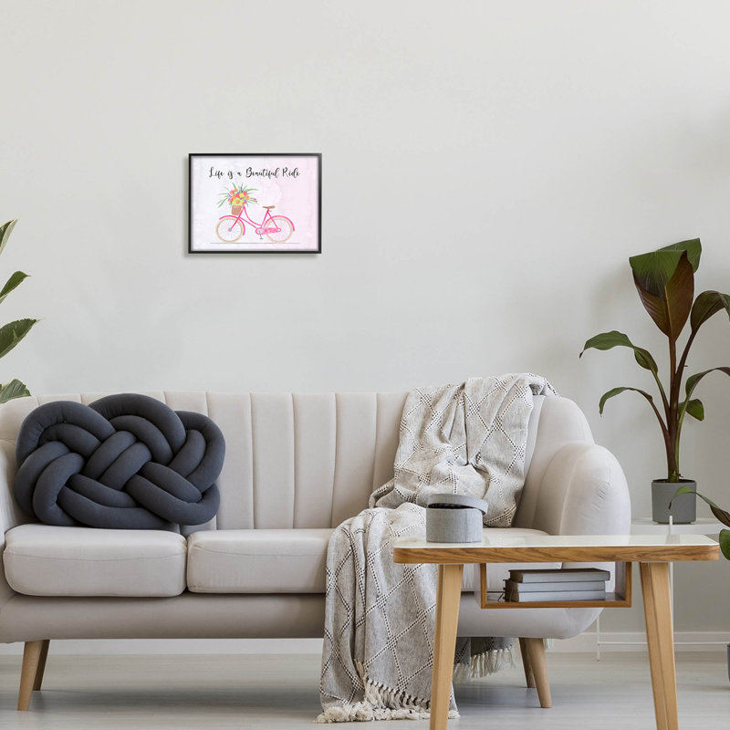 Life Is A Beautiful at-096, Giclée encadrée noir minuit, H 11 po x l 14 po x P 1,5 po