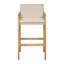 Ensemble de 2 tabourets de bar en bois Marcella