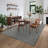 Modern Rug for Living Room Non-Slip Striped Accent Rug, Stain-Resistant Ultra-Thin Bedroom Carpet, Soft Low Pile Indoor Floor Mat for Kids Room, Nursery, Home Office-1398835808