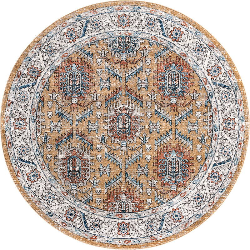 Oriental Indoor Rug, Round 7'