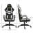 HOMCOM Adjustable Reclining Ergonomic Faux Leather Swiveling PC & Racing Game Chair in Grey-657653845
