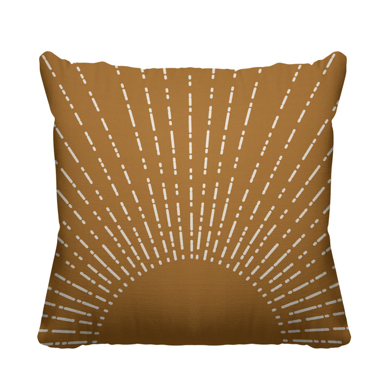 Coussin Bibo, L 17 po x H 17 po, Orange