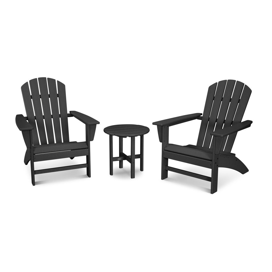 Nautical 3-Piece Adirondack Set POLYWOOD® Frame 