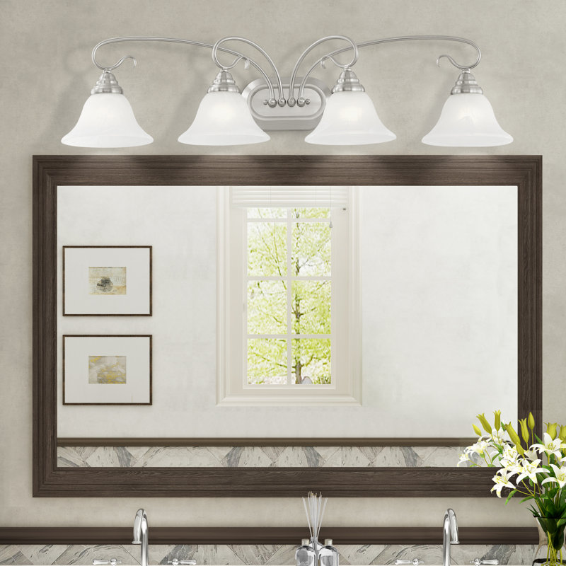Aquala 4 - Light Dimmable Vanity Light, Brushed Nickel