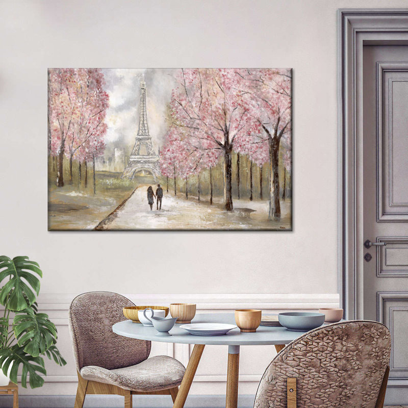 " Paris Stroll ", 8" H x 12" W x 1" D