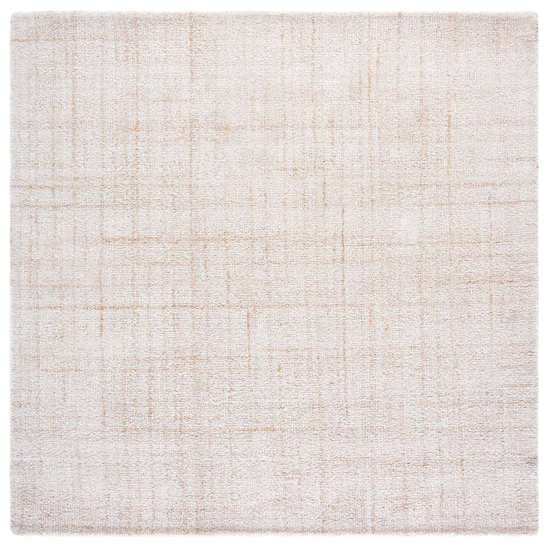 Abstract Hand Tufted Performance Abstract Rug, Square 6'