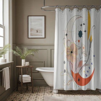 Linea Flora - Rideau de douche standard 1 pièce