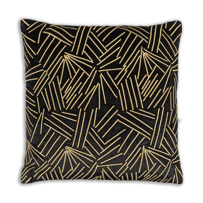 Zora Black And Gold Pillow