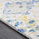 Tapis oriental bleu sarcelle / jaune Adelia