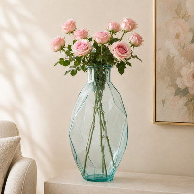 Vase de plancher en verre Hollomon