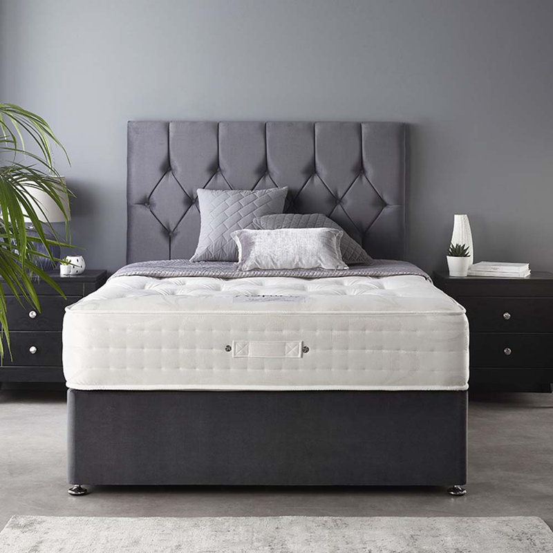 Boutique Divan Bed Base, Steel, 2 Drawers, Small Single (2'6)