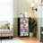 4 Drawer Dresser for Bedroom, Narrow Chest of Drawers, Wooden Top and Study Iron Frame 18"x37.5"-(WxH)