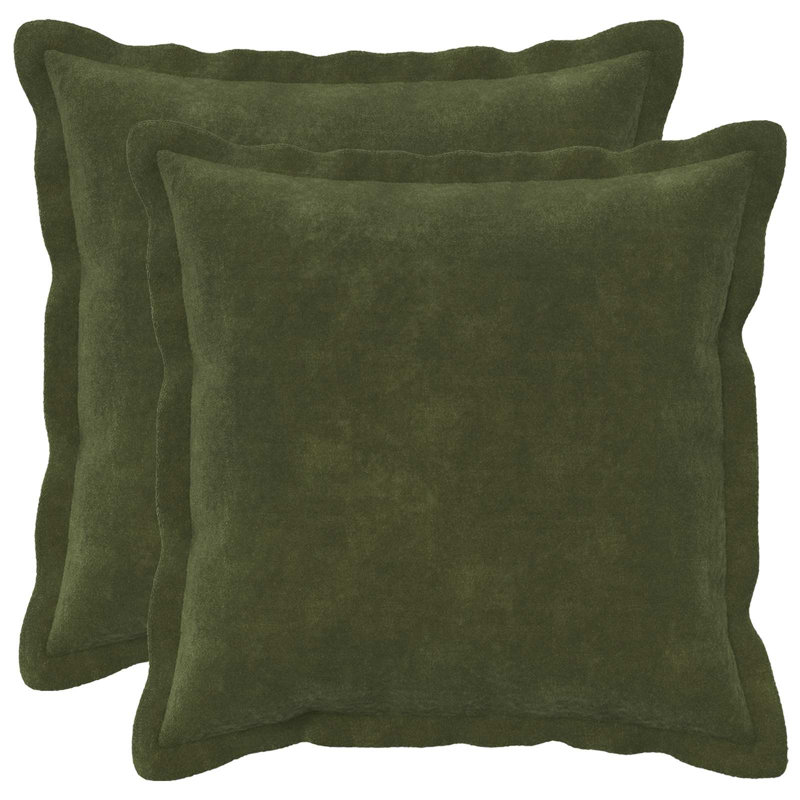 Anthracite Cushion Cover, Square 35cm, Green