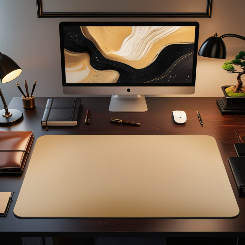 Polyester Desk Pad, 14.4x12.1
