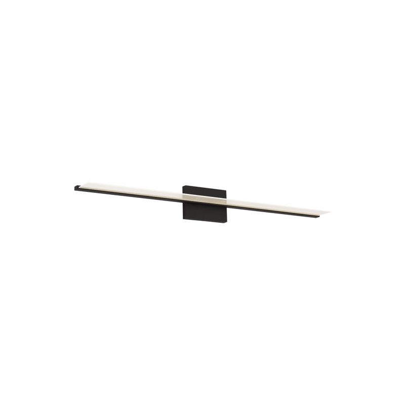 Span 1 - Light LED Bath Bar, Nightshade Black, 3000