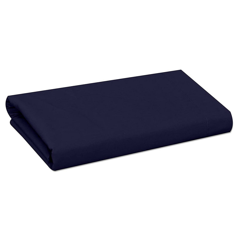 Egyptian-Quality Cotton sheet Flat, White, Kingsize (5')