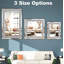 Miroir mural décoratif avec accents en diamant concassé